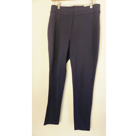 NEW Chico's Tailored Pointe Leggings Navy Blue Women's 8/ 1R - Picture 5 of 8